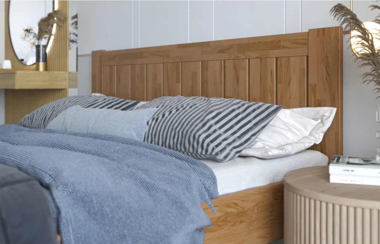 Posteľ Berta 180x200 cm, prírodny buk 8