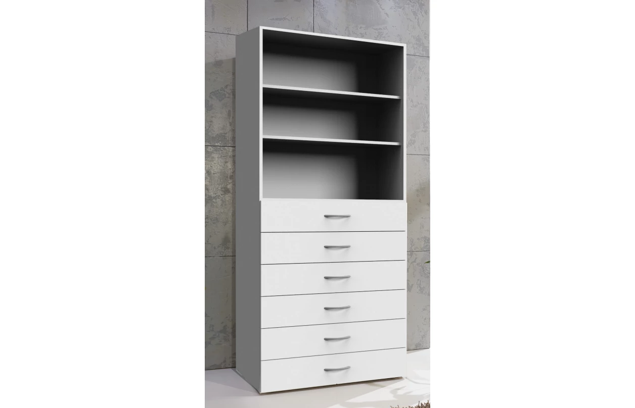 Úložný regál Multiraum, 80 cm, biely 24
