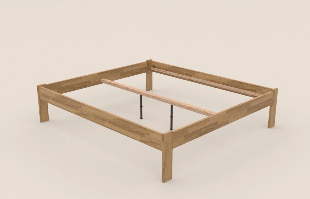 Posteľ Tema Futon 180x200 cm, prírodný buk 4