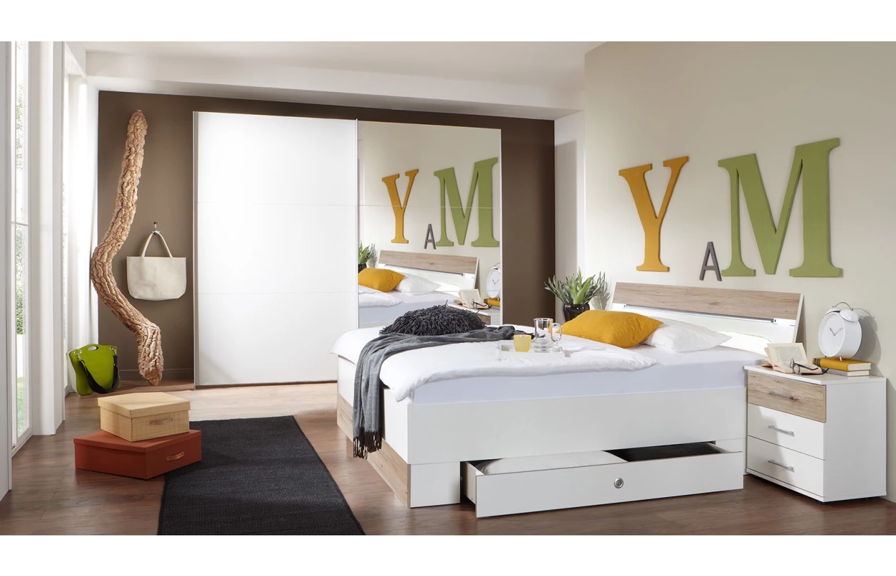 Set vysokých nočných stolíkov (2 ks) Cheep, biele 8