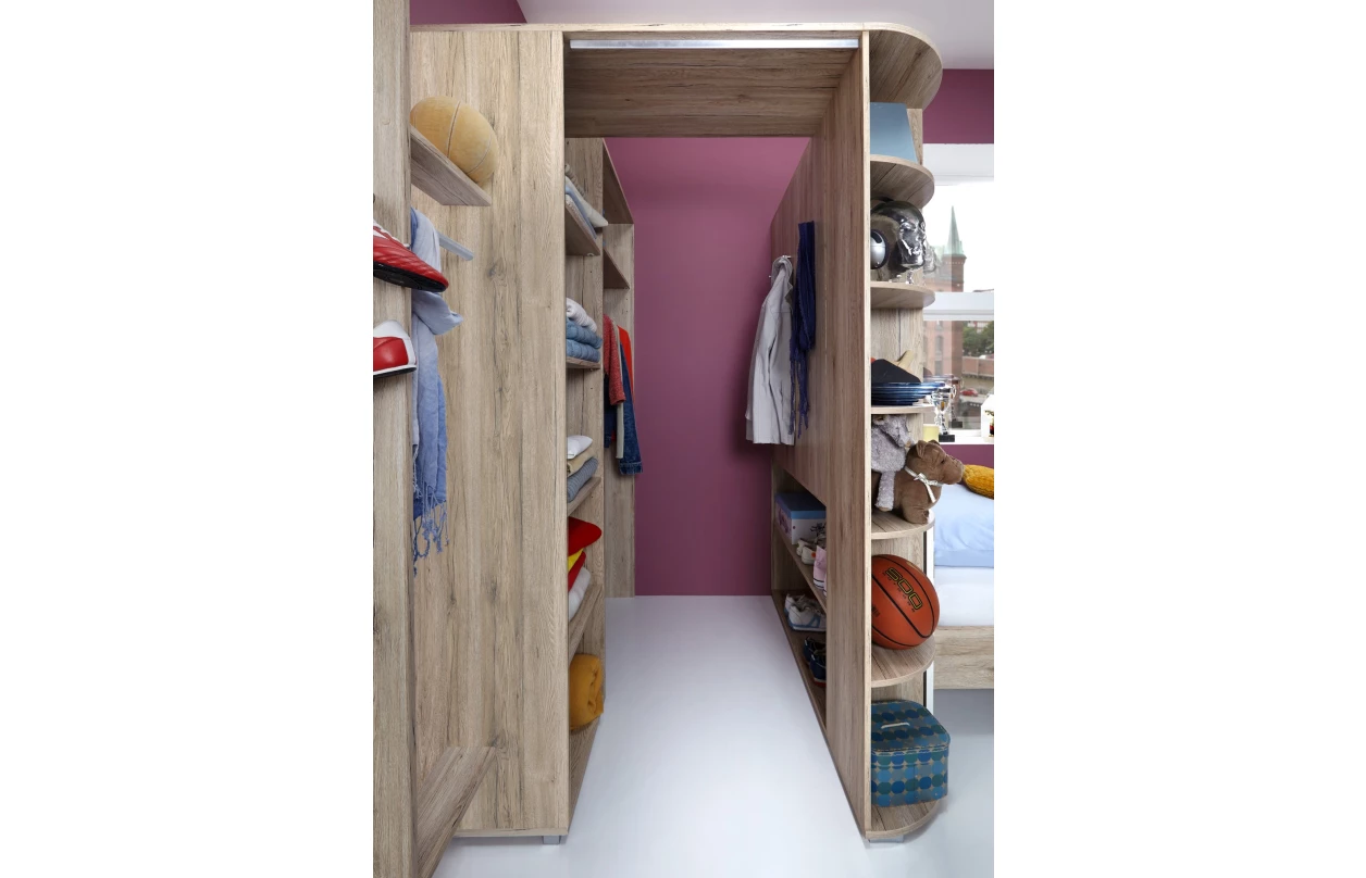 Šatníkový panel Cariba, dub san remo 20