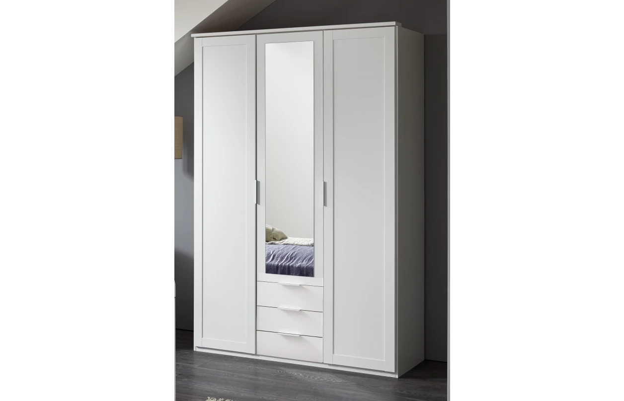 Šatníková skriňa Nadja, 225 cm, dub artisan/zrkadlo 14