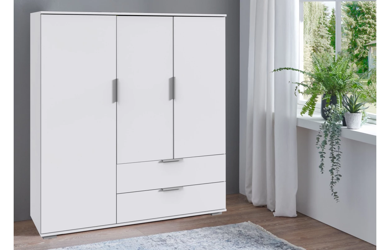 Skrinka s 5 zásuvkami Easy Plus, 49 cm, dub sonoma/biele sklo 23