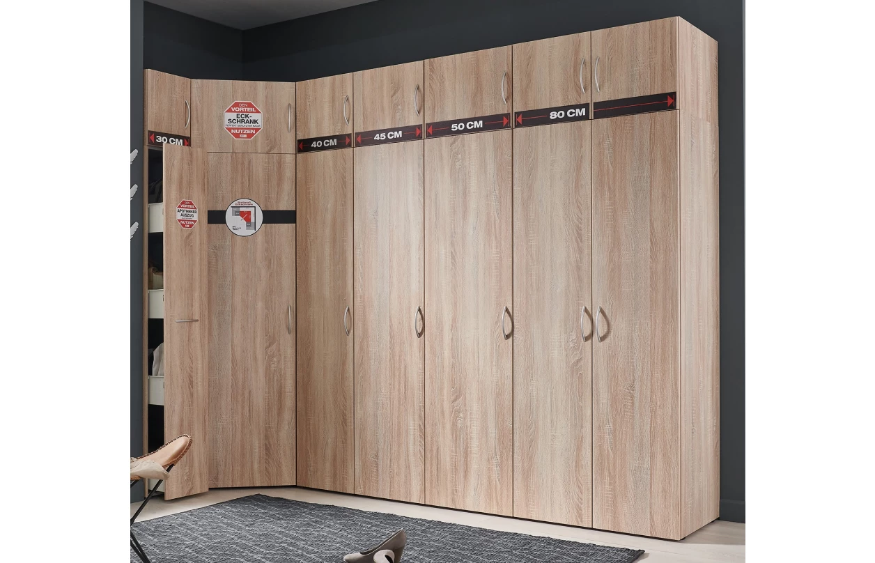 Úložný regál Multiraum, 80 cm, dub sonoma 18