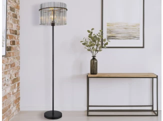 Stojacia lampa Gorley 152 cm, sklenené tyčinky