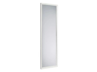 Nástenné zrkadlo Loreley 35x125 cm, drevený biely rám