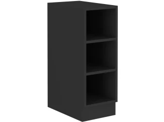Dolný kuchynský regál Monza, 30 cm, čierny