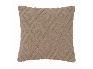 Dekoračný vankúš Boho rabbit 45x45 cm, taupe