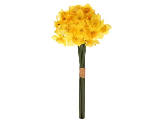 Umelá kytica Narcisky v pugete 34 cm, žltá
