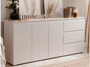 Široká komoda so zásuvkami Image 179 cm, biela