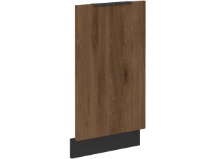 Predný panel na vstavanú kuchynskú umývačku Monza, 45 cm, orech/čierna