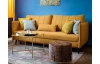 Rozkladacia pohovka Vannes, žltá látka