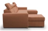 Sedacia súprava Mistic, terracota látka, tvar U