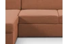 Sedacia súprava Mistic, terracota látka, tvar U