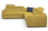 Rohová sedacia súprava Pedro Classic, žltá látka