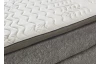 Veľká rodinná posteľ boxspring Cody 240x200 cm, holubia šedá látka