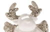 Vianočná dekorácia Sobík LED, biely porcelán