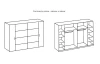 Šatníková skriňa Lotto, 272 cm, dub artisan/grafit