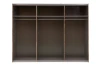 Šatník s posuvnými dverami Dover, 270 cm, zrubová doska / tmavý betón