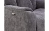 Polohovateľné relaxačné kreslo Famous, šedá látka