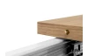 Rozkladací jedálenský stôl Bergen 160x90 cm, dub artisan