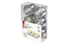 LED sviečky (6 ks) strieborné