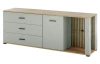 Televízna skrinka Narva, šalviovo zelená/dub evoke
