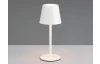 Nabíjacia LED stolná lampička Diaz, biela
