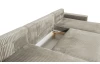 Sedacia súprava Vichy, tvar U, béžová štruktúrovaná látka