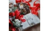 Vianočné sviečky (4 ks) Adventný čas, červená/biela