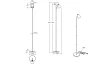 Stojacia LED lampa Pongo, biela