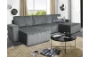 Sedacia súprava Vichy, tvar U, dymovosivá štruktúrovaná látka