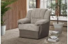 Kreslo Orion, šedá/béžová látka