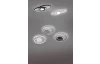 Stropné LED osvetlenie Galaxy, titánová šedá, oválne