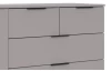 Komoda so zásuvkami Tilburg, 130 cm, sivá sahara