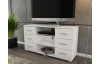 Vysoký TV stolík Oskar TV, biely, výška 65 cm