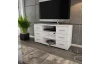 Vysoký TV stolík Oskar TV, biely, výška 65 cm