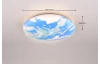 Stropné LED osvetlenie Terra 37 cm, motív Zeme