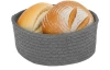 Košík na chlieb LifeStyle 22 cm, tmavo šedá bavlna