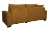 Rohová sedacia súprava Soria, horčicovo žltá štruktúrovaná látka