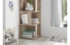 Rohový regál s priehradkami Corner Shelf, dub sonoma