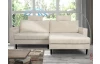 Rohová sedacia súprava Livorno, krémová, štruktúrovaná látka
