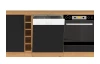 Predná plocha na vstavnú kuchynskoú umývačku Modena, 45 cm, dub artisan/čierna