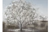 Ručne maľovaný obraz Zasnežený strom 100x70 cm, 3D štruktúra