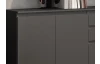 Komoda s 2 šuplíkmi Brest, 119 cm, antracitová
