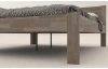 Rohová posteľ so zástenou vľavo Fava L 180x200 cm, šedý buk