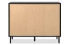 Komoda Monea 118 cm, čierna/dub artisan