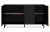Široká komoda Monea 160 cm, čierna/dub artisan