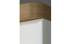 Vitrína Tuluza 98,5 cm, biely lesk/dub artisan