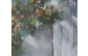Ručne maľovaný obraz Okenice 150x50 cm, výrazná štruktúra